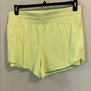 Women's Avia Neon Yellow Running Shorts